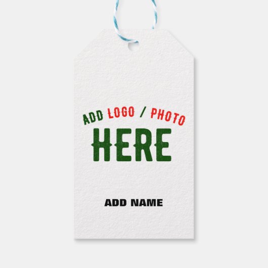 カスタマイズスタイリッシュ可能なモダン茶色の検証済みブランド ギフトタグ (裏面)