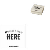 カスタマイズスタイリッシュ可能なモダン茶色の検証済みブランド ラバースタンプ (押印)