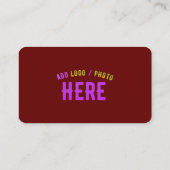 カスタマイズスタイリッシュ可能なモダン酸素血中検証済みブランド コーリングカード (裏面)