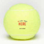 カスタマイズスタイリッシュ可能なモダン黄色の検証済みブランド テニスボール (正面)