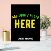 カスタマイズスタイリッシュ可能なモダン黒の検証済みブランド アクリルサイン (ウェディング)