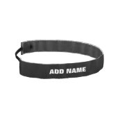 カスタマイズスタイリッシュ可能なモダン黒の検証済みブランド アスレチックヘッドバンド (左)