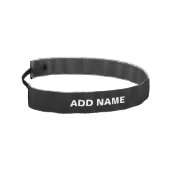 カスタマイズスタイリッシュ可能なモダン黒の検証済みブランド アスレチックヘッドバンド (左)