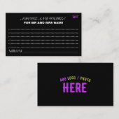 カスタマイズスタイリッシュ可能なモダン黒の検証済みブランド アドバイスカード (正面/裏面)