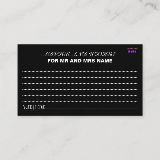 カスタマイズスタイリッシュ可能なモダン黒の検証済みブランド アドバイスカード (正面)