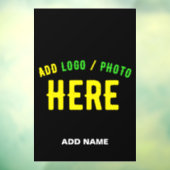 カスタマイズスタイリッシュ可能なモダン黒の検証済みブランド ウィンドウサイン (シート3)