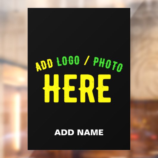 カスタマイズスタイリッシュ可能なモダン黒の検証済みブランド ウィンドウサイン (シート2)