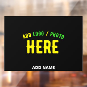 カスタマイズスタイリッシュ可能なモダン黒の検証済みブランド ウィンドウサイン