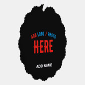 カスタマイズスタイリッシュ可能なモダン黒の検証済みブランド オーナメントカード (右)