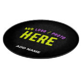 カスタマイズスタイリッシュ可能なモダン黒の検証済みブランド カッティングボード (角)