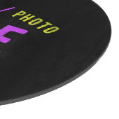 カスタマイズスタイリッシュ可能なモダン黒の検証済みブランド カッティングボード (角)