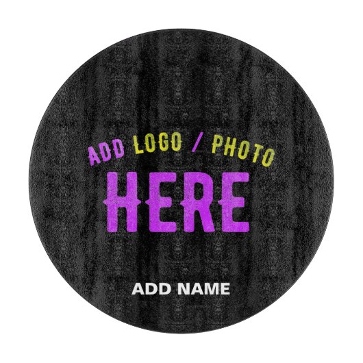 カスタマイズスタイリッシュ可能なモダン黒の検証済みブランド カッティングボード (正面)