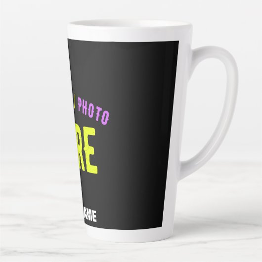 カスタマイズスタイリッシュ可能なモダン黒の検証済みブランド カフェラテマグ (右)