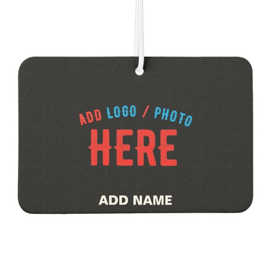 カスタマイズスタイリッシュ可能なモダン黒の検証済みブランド カーエアーフレッシュナー (正面)