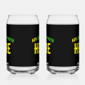 カスタマイズスタイリッシュ可能なモダン黒の検証済みブランド ガラス缶 (右)