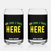 カスタマイズスタイリッシュ可能なモダン黒の検証済みブランド ガラス缶 (裏面)