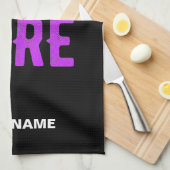 カスタマイズスタイリッシュ可能なモダン黒の検証済みブランド キッチンタオル (四つ折り)