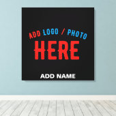 カスタマイズスタイリッシュ可能なモダン黒の検証済みブランド キャンバスプリント (インサイチュ (ウッドフロア))