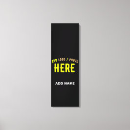 カスタマイズスタイリッシュ可能なモダン黒の検証済みブランド キャンバスプリント