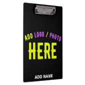 カスタマイズスタイリッシュ可能なモダン黒の検証済みブランド クリップボード (右)