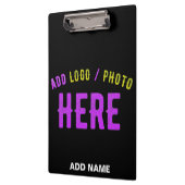 カスタマイズスタイリッシュ可能なモダン黒の検証済みブランド クリップボード (左)