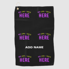 カスタマイズスタイリッシュ可能なモダン黒の検証済みブランド ゴルフタオル