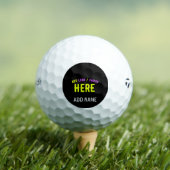 カスタマイズスタイリッシュ可能なモダン黒の検証済みブランド ゴルフボール (インサイチュ 木)