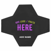 カスタマイズスタイリッシュ可能なモダン黒の検証済みブランド サッカーボール (フラット)