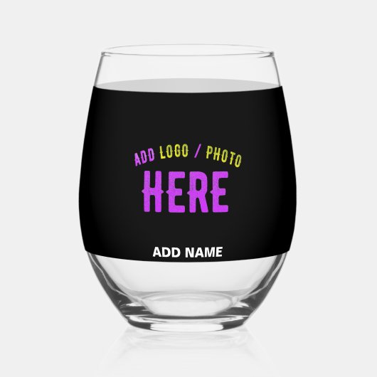 カスタマイズスタイリッシュ可能なモダン黒の検証済みブランド ステムなしワイングラス (裏面)