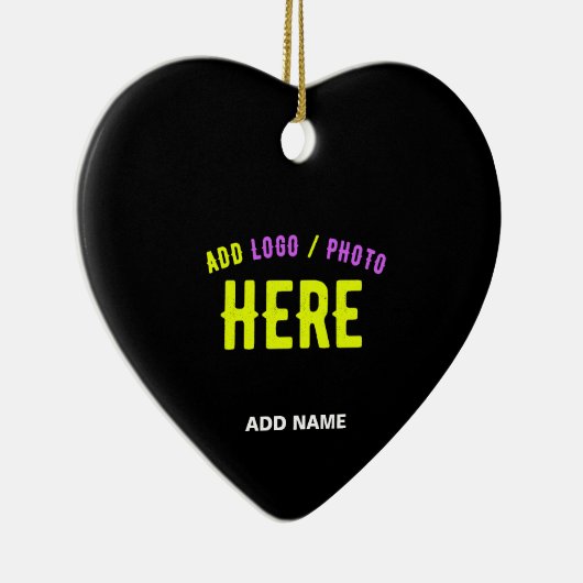 カスタマイズスタイリッシュ可能なモダン黒の検証済みブランド セラミックオーナメント (右)