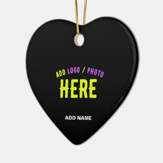 カスタマイズスタイリッシュ可能なモダン黒の検証済みブランド セラミックオーナメント (左)