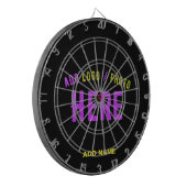 カスタマイズスタイリッシュ可能なモダン黒の検証済みブランド ダーツボード (正面左)