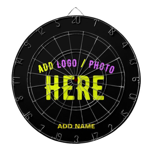 カスタマイズスタイリッシュ可能なモダン黒の検証済みブランド ダーツボード (正面)