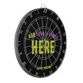 カスタマイズスタイリッシュ可能なモダン黒の検証済みブランド ダーツボード (正面左)