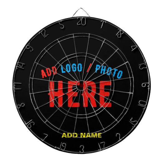 カスタマイズスタイリッシュ可能なモダン黒の検証済みブランド ダーツボード (正面)