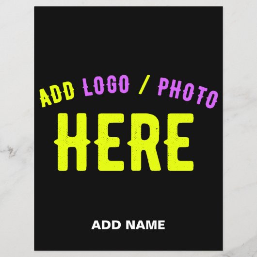 カスタマイズスタイリッシュ可能なモダン黒の検証済みブランド チラシ (裏面)