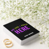 カスタマイズスタイリッシュ可能なモダン黒の検証済みブランド トランプ (インサイチュ (ウェディング))