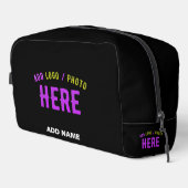 カスタマイズスタイリッシュ可能なモダン黒の検証済みブランド ドップキット (右コーナー)