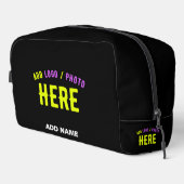 カスタマイズスタイリッシュ可能なモダン黒の検証済みブランド ドップキット (右コーナー)