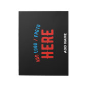 カスタマイズスタイリッシュ可能なモダン黒の検証済みブランド ノートパッド (回転)