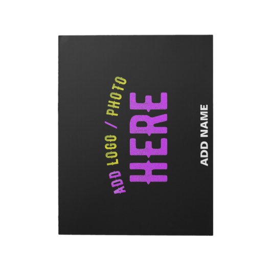 カスタマイズスタイリッシュ可能なモダン黒の検証済みブランド ノートパッド (回転)