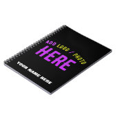 カスタマイズスタイリッシュ可能なモダン黒の検証済みブランド ノートブック (左側)