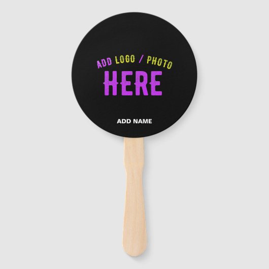 カスタマイズスタイリッシュ可能なモダン黒の検証済みブランド ハンドファン (正面)