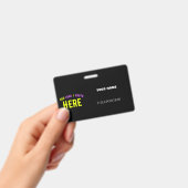 カスタマイズスタイリッシュ可能なモダン黒の検証済みブランド バッジ (手持ち)