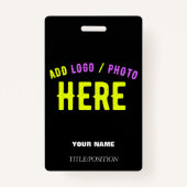 カスタマイズスタイリッシュ可能なモダン黒の検証済みブランド バッジ (正面)