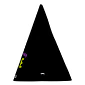 カスタマイズスタイリッシュ可能なモダン黒の検証済みブランド パーティーハット (右)