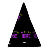 カスタマイズスタイリッシュ可能なモダン黒の検証済みブランド パーティーハット (右)