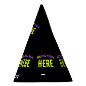 カスタマイズスタイリッシュ可能なモダン黒の検証済みブランド パーティーハット (右)