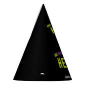 カスタマイズスタイリッシュ可能なモダン黒の検証済みブランド パーティーハット (左)