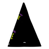 カスタマイズスタイリッシュ可能なモダン黒の検証済みブランド パーティーハット (右)